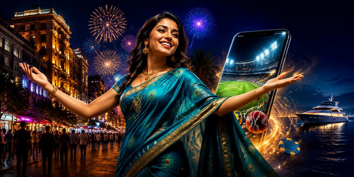 Cricket fans cheering during IPL match in Mumbai